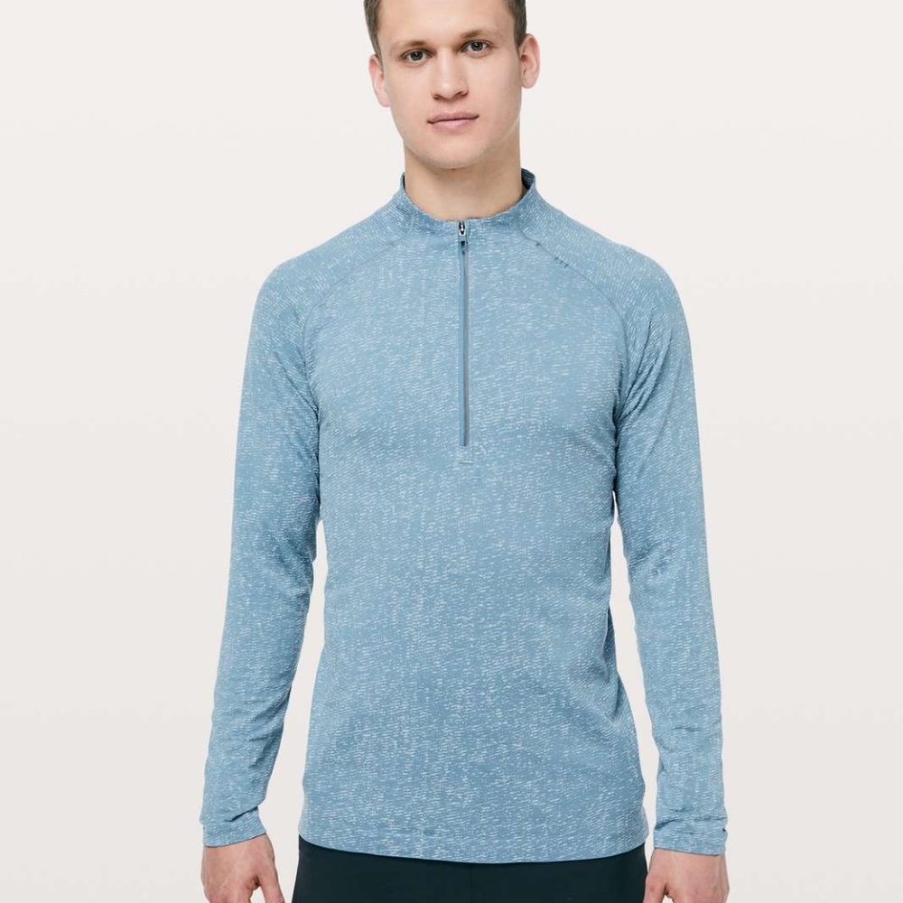 Mens Lululemon Blue quarter zip